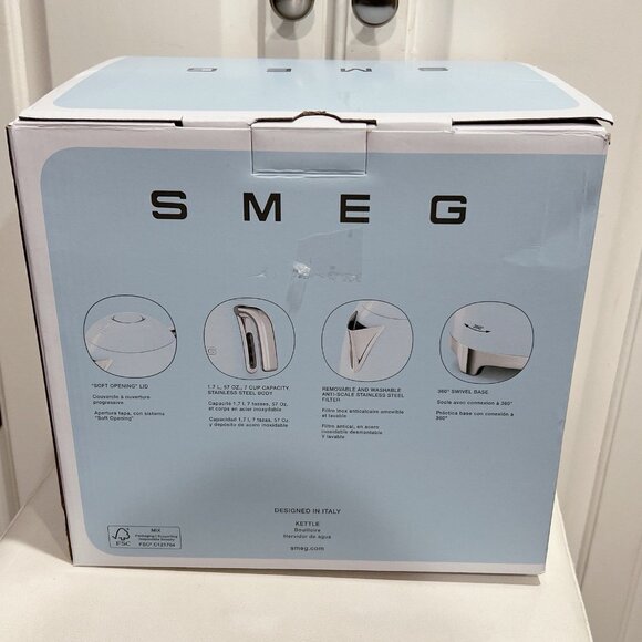 SMEG '50s Retro Style Electric Kettle Tea Pot Black - NEW - Picture 3 of 11